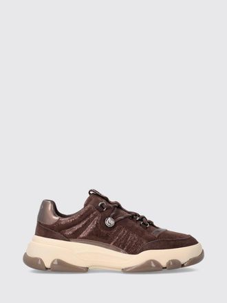 Pinko Sneakers Athena in pelle crackl&egrave; e suede con logo Love Birds
