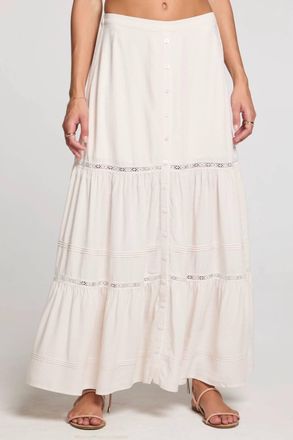 Saltwater Luxe Jaycee Maxi Skirt In Salt