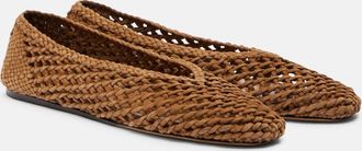 Le Monde Beryl Le Monde B&eacute;ryl Regency woven suede ballet flats