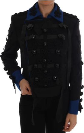 Dolce & Gabbana Double-breasted Short Trench Jacket - Dames - Zomerjassen - Zwart - S - Katoen - Jassen
