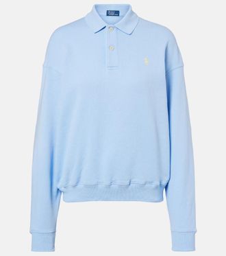 Polo Ralph Lauren Cotton-blend fleece polo sweatshirt