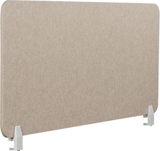 Beliani Desk Screen SPLIT Beige