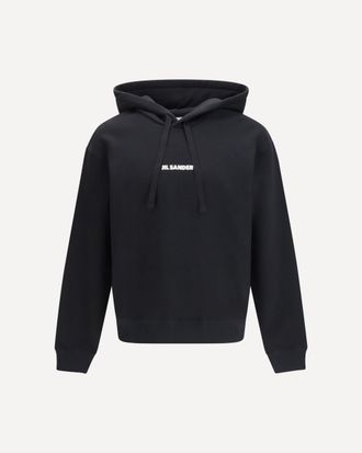 Jil Sander Cotton logo-detail Hoodie Male M