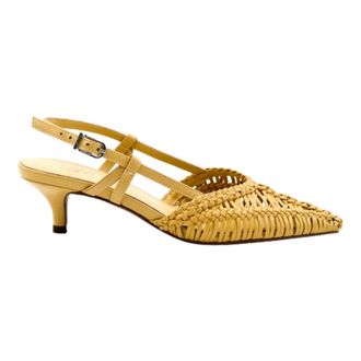 Toral Shoes Pumps, female, Yellow, Size: 10 US Kathryn Slingback