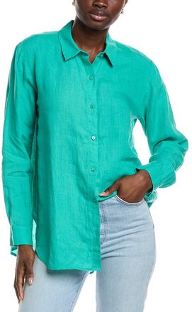 Eileen Fisher Eileen Fisher Classic Collar Linen Long Shirt