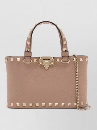 Valentino mini bag studded design top handle chain