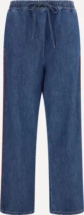 Valentino Lightweight wide-leg denim Pants Female 44