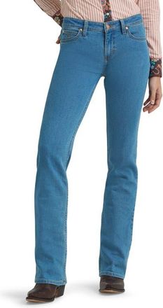 Wrangler x Lainey Wilson Mae Embellished Bootcut Jeans in Denim at Nordstrom, Size 25