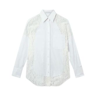Stella McCartney Dames, Blouses & Shirts, Wit, Maat: XS Katoen