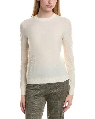 Bruno Magli Cable Crewneck Wool & Cashmere-Blend Sweater