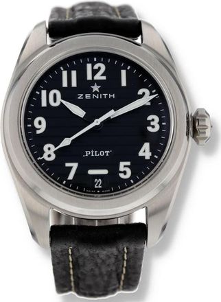 Zenith Pre-owned Zenith Pilot Black Dial Mens Watch 03.4000.3620/21.I001