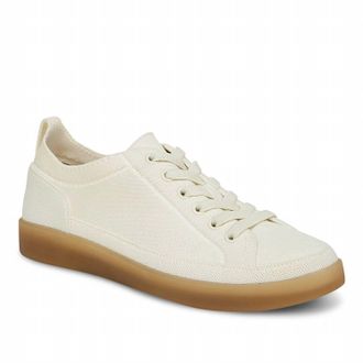 Vionic Womens Winny Knit Casual Lace-Up Sneaker In Ivory