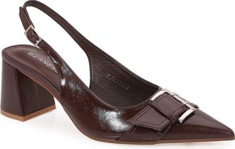 Berness Block Heel Slingback Pump in Brown at Nordstrom Rack, Size 7.5