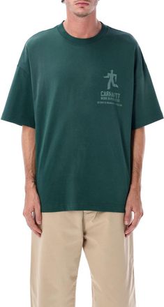 Carhartt Work in Progress Green Logo T-Shirt