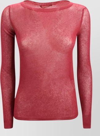 Max Mara popcorn stitch boat neck ballerina sweater