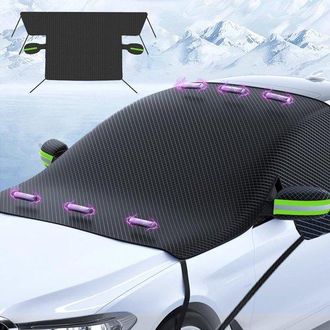 OEM Funda Universal Para Parabrisas - Magn&eacute;tica - Para Hielo Y Nieve - Con Protecci&oacute;n Para Ventanas Laterales Y Espejos