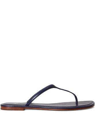 Polo Ralph Lauren logo-debossed thong sandals - Blue
