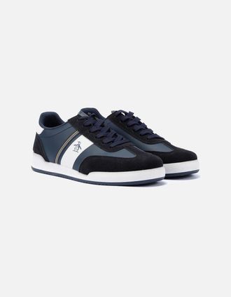 Original Penguin Mens Penguin Gaz Mens Navy Trainers - Blue - Size: 10