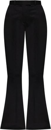 The Attico Gecropt Tailored Broek - Dames - Wijde Broeken - Zwart - S - Wol - Broeken