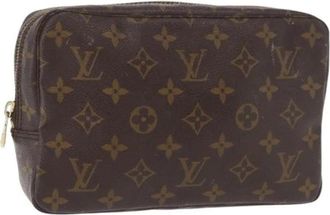 Louis Vuitton Pre-owned Vintage Canvas Clutch - Dames - Vintage Clutch - Bruin - ONE Size - Vintage