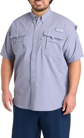 Columbia Big & Tall PFG Bahama II Short-Sleeve Sport Shirt in New Moon at Nordstrom, Size Xx-Large