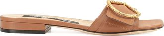 Sergio Rossi Leren sandalen - Bruin
