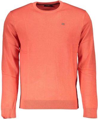 Napapijri Round-neck Truien - Heren - Ronde hals truien - Roze - S - Katoen - Truien & Vesten
