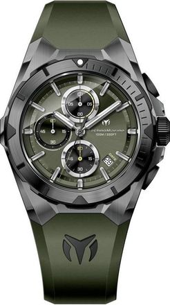 Technomarine Ocean Chronograph Quartz Olive Green Dial Mens Watch TM-318139