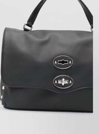 Zanellato postina saeta small leather shoulder bag