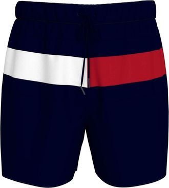 Tommy Hilfiger Mens Medium Drawstring UM0UM03474 Swim Trunk, Blue (Desert Sky), XXL