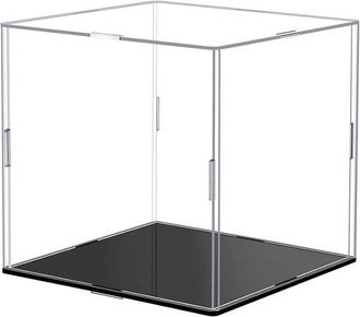OEM Vitrina De Acr&iacute;lico Transparente Para Figuras De Mu&ntilde;ecas Y Objetos De Colecci&oacute;n, 15x15x15 Cm