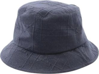 Dior Pre-owned Accessories, female, Blue, Size: ONE SIZE Pre-owned Teddy-D Denim Hat