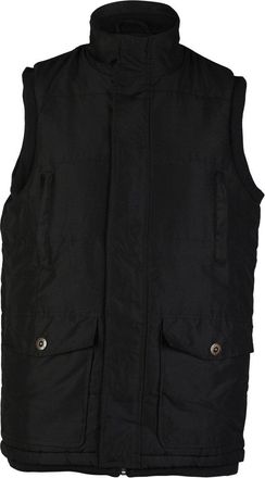 KAM Mens Sleeveless Jacket Quilted Padded Bodywarmer Gilet for Men, Black Colour, Size-M