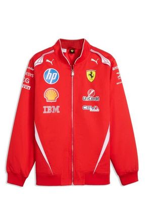 Puma Scuderi Ferrari HP Replica Drivers Jacket in Puma Red at Nordstrom, Size Xx-Large