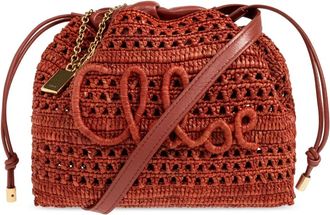 Chlo&eacute; Zomer Bananentas Mini - Dames - Schoudertassen - Rood - ONE Size - Leer - Tassen
