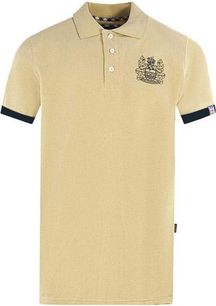 Aquascutum Unisex Volwassen Merken Kraag Polo Shirt (Beige)