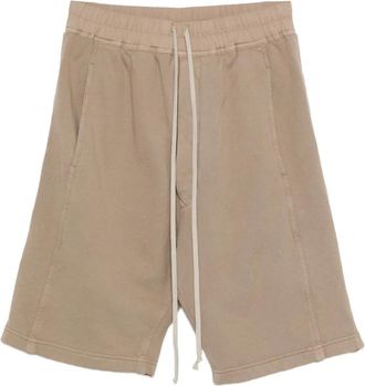 Rick Owens drawstring elastic-waist shorts - Neutrals