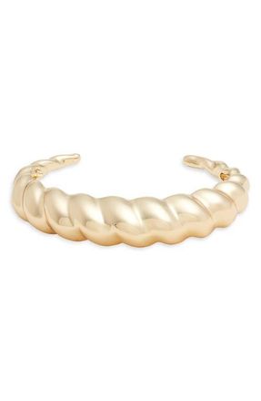 Nordstrom Scallop Polished Cuff Bracelet in Gold at Nordstrom