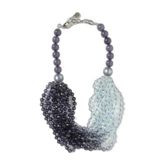 Emporio Armani Accessoires, Dames, Veelkleurig, ONE Size, Polyester, Statement Ketting met Kralen