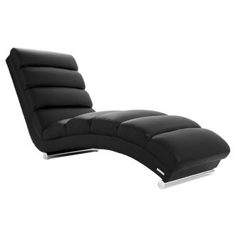 Miliboo Miliboo - Chaise Longue De Dise&ntilde;o Negra Taylor