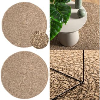vidaXL Tappeto ZIZUR 90 cm Aspetto Iuta per Interni ed Esterni - Tappeto interno - Tappeto juta