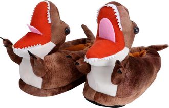 Kesyoo Cotton Slippers for Autumn And Winter Cartoon Slippers Adults Size 25-33 Brown Warm and Comfortable for Home