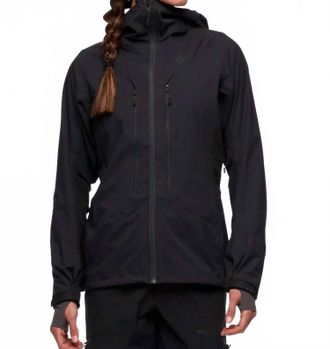 Black Diamond Dawn Patrol Hybrid Shell Jacket In Black