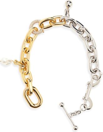 Paco Rabanne XL Link Necklace in M089 Silver /Gold at Nordstrom