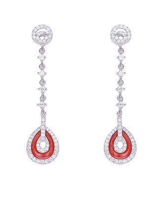 Genevive Silver Cz Earrings