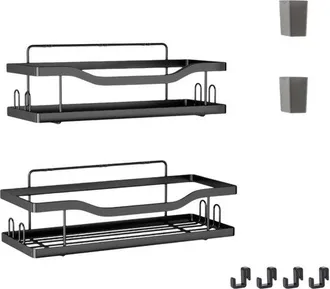 OEM Estante Para Ducha, Estante Para Ba&ntilde;o, Estante De Pared, Estante Multifuncional, Estante Para Ducha Autoadhesivo, Gris Plateado