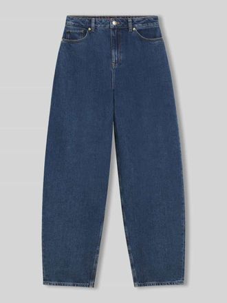 HUGO BOSS Barrel Fit Jeans aus reiner Baumwolle Modell GIMINE_5 in Marine, Gr&ouml;&szlig;e 25/32