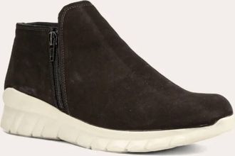 Naot Womens Zodiac Dual-Zip Sneakers In Black Velvet Nubuck