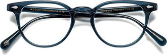 Moscot Fevel bril met rond montuur - Blauw