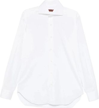 Barba Camicia con orlo curvo - - Shirts - Uomo - Bianco - XL